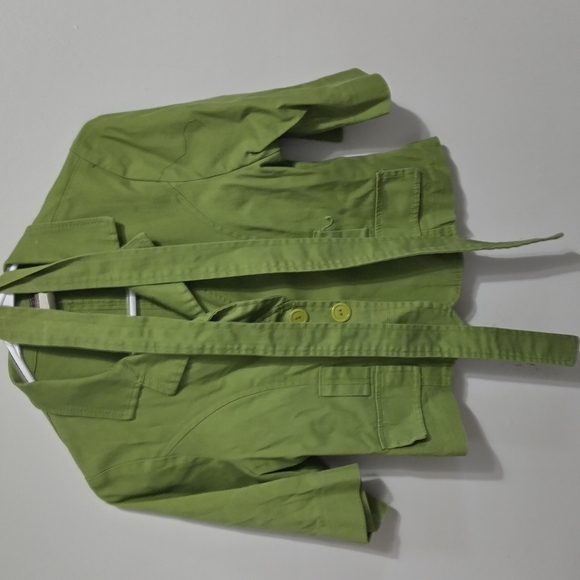Green Button-Up Jacket - Picture 5 of 7